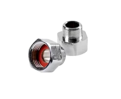 Vvs-Artikler*Overgangssæt 1/2" x 3/8" krom