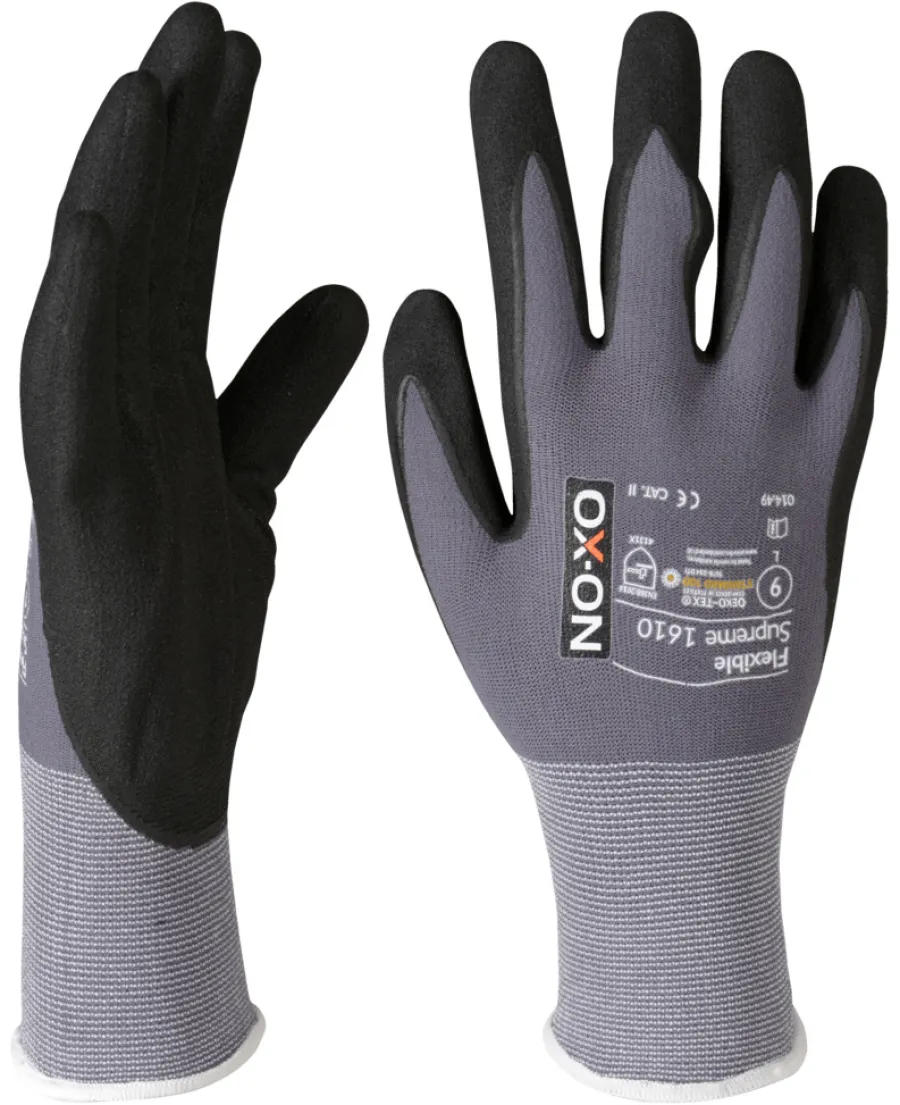 Ox-On Arbejdshandsker*Flexible Supreme 1610 handsker str. 7