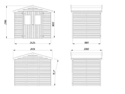 Palmako Redskabsrum*redskabsrum Elisa 208 x 262 cm