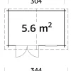 Palmako Redskabsrum*redskabsrum Lotta 320 x 205 cm