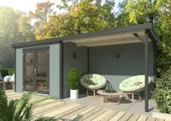 Palmako Redskabsrum*redskabsrum m/pergola Alma 560 x 184 cm