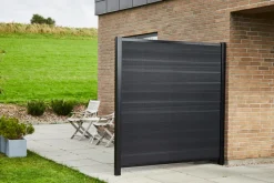 Panelhegn*Paneler til hegn sort 3 dele