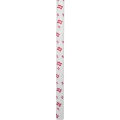 Pynt & Festudstyr|Boligindretning*Papirdug hvid med flag 1,2 x 5 meter Hvid med dannebrogsflag