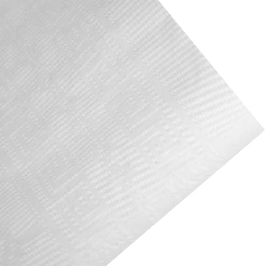 Pynt & Festudstyr|Boligindretning*Papirdug hvid med mønster 1,2 x 8 meter Hvid med damask-mønster