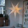 Stemning® Dekorativ Belysning - Indendørs*Papirstjerne med LED-lys Ø60 cm