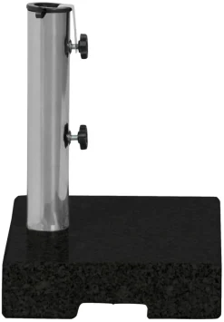 Parasoller & Markiser*Parasolfod halvrund B45 x D28 x H8/30 cm sort