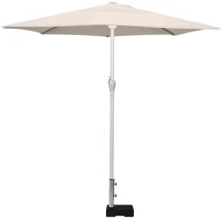 Parasoller & Markiser*Parasolfod halvrund B45 x D28 x H8/30 cm sort
