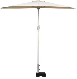 Parasoller & Markiser*Parasolfod halvrund B45 x D28 x H8/30 cm sort