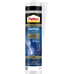 Pattex Silikone*antimug sanitetssilikone mørkgrå 300 ml