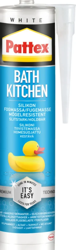 Pattex Silikone*Easy Silicone hvid 300 ml