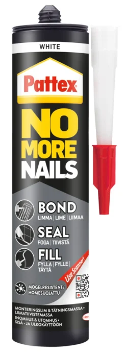 Pattex Montagelim*No More Nails Bond-Seal-Fill 280 ml Hvid