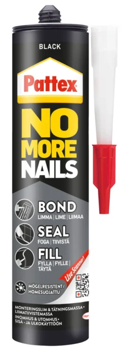 Pattex Montagelim*No More Nails Bond-Seal-Fill 280 ml Sort