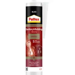 Pattex Silikone*sanitets- og byggesilikone sort
