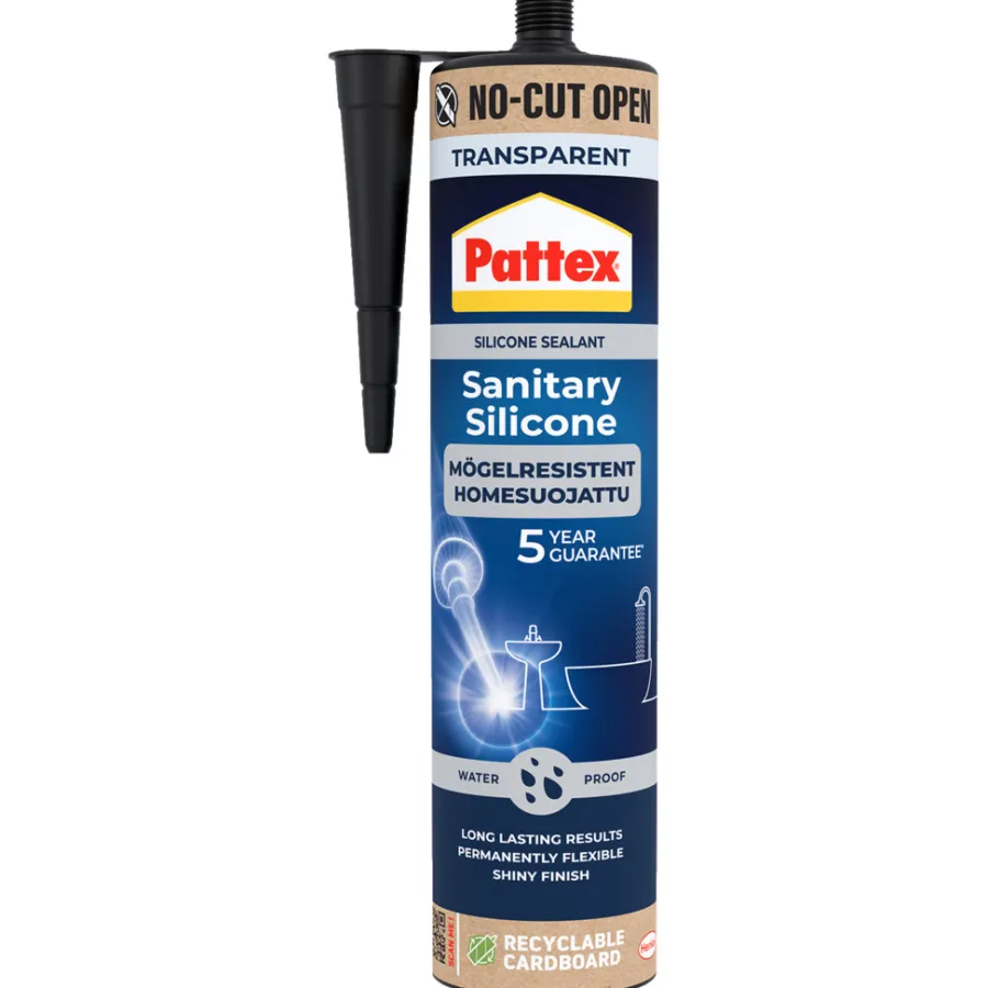 Pattex Silikone*sanitetssilikone transparent 280 ml