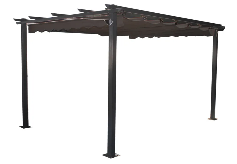Pavilloner & Partytelte*Pergola antracitgrå 300 x 300 x 220 cm