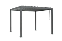 Sunlife® Pavilloner & Partytelte|Overdækning*Pergola m/justerbart tag 3 x 3 meter - Grå