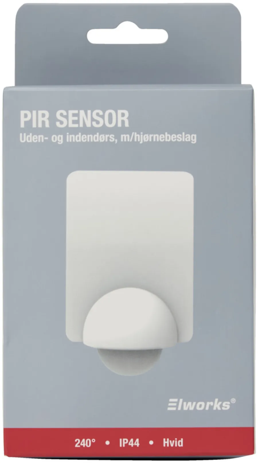 Elworks Sensorer*PIR-sensor 240° indendørs/udendørs - Hvid