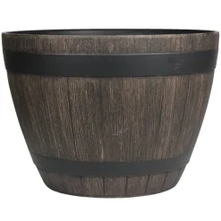 Scan-Pot Krukker|Planteborde & Højbede*Plastkrukke Boi trælook Ø45 cm Brun trælook