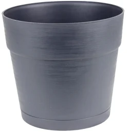 Scan-Pot Krukker*Plastkrukke m/selvvandingsdepot Ø20 cm Sort