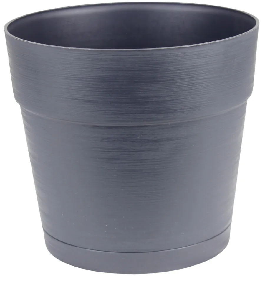 Scan-Pot Krukker*Plastkrukke m/selvvandingsdepot Ø38 cm Sort