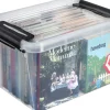 Plast1 Opbevaringskasser*plastboks m/låg klar - SystemBox 32