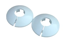 Vvs-Artikler*Plastroset 3/8" hvid - 2 stk.