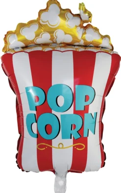 Pynt & Festudstyr*Popcorn folieballon 1 stk. B38 x H55 cm