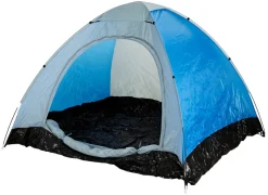 Sunlife® Sæsonafslutning|Telte & Campingmøbler*Pop-up telt 4-personers Nice - Blå dug/sort bund