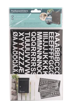 Postkasser|Husnumre & -Bogstaver*Postkassestickers med tal og bogstaver hvid