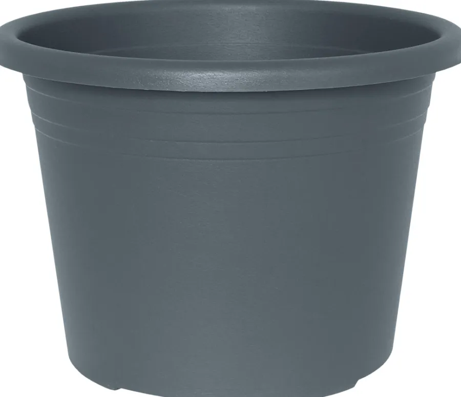Krukker*Potte Cylindro plast Ø20 cm Grå