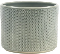 Scan-Pot Krukker*Potteskjuler Pillar Spots grågrøn Ø17 cm