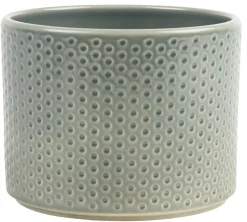 Scan-Pot Krukker*Potteskjuler Pillar Spots grågrøn Ø14 cm