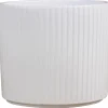 Scan-Pot Krukker*Potteskjuler Pillar Stripes hvid Ø14 cm