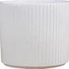 Scan-Pot Krukker*Potteskjuler Pillar Stripes hvid Ø11,5 cm