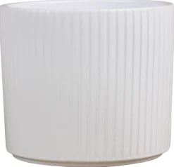Scan-Pot Krukker*Potteskjuler Pillar Stripes hvid Ø11,5 cm