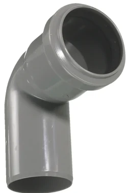 Afløbsrør*PP bøjning grå 75 mm x 87 gr.