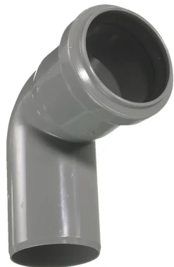 Afløbsrør*PP bøjning grå 50 mm x 87 gr.