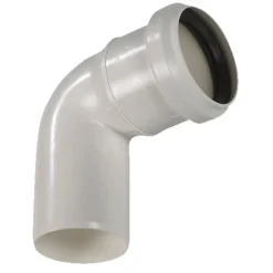 Afløbsrør*PP bøjning hvid 50 mm x 87 gr.