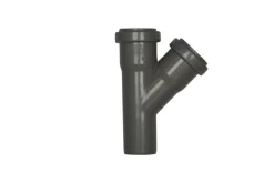 Afløbsrør*PP grenrør grå 32 mm x 45 gr