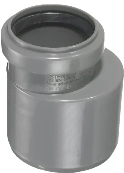 Afløbsrør*PP reduktion lav grå 75 mm x 50 mm