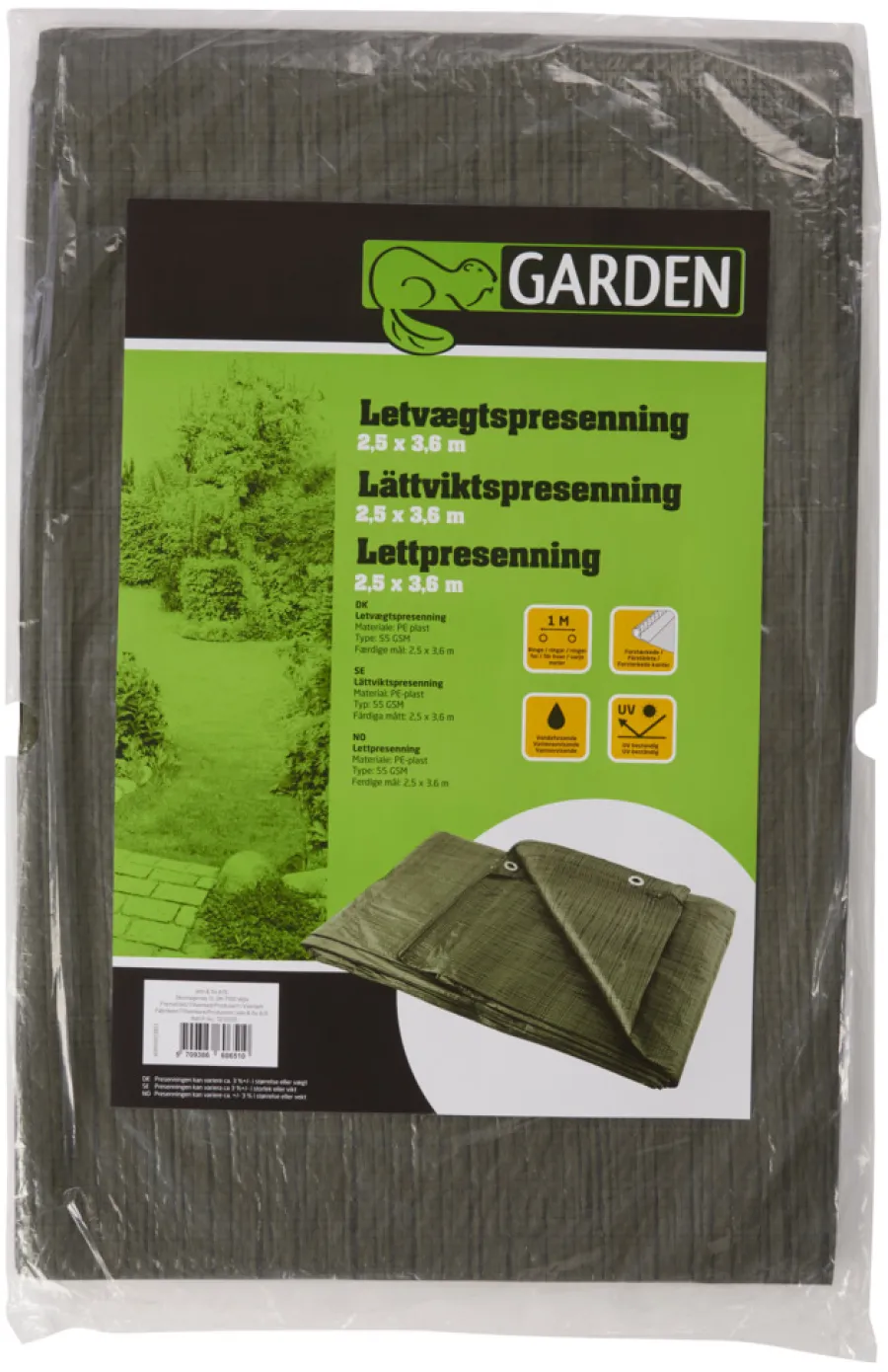 Garden® Presenninger*Presenning 250 x 360 cm 9 m² - Grøn