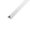 Profillister*Profilliste ombuk trekantet hvid pvc 1000 mm