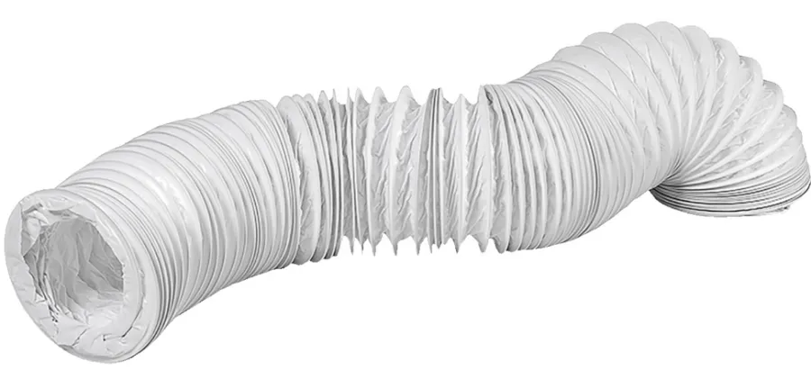Ventilation*PVC flexslange Ø127 mm x 3 meter hvid