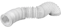 Ventilation*PVC flexslange Ø127 mm x 1 meter hvid