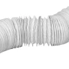Ventilation*PVC flexslange Ø102 mm x 1 meter hvid