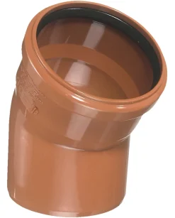 Kloakrør*PVC kloakbøjning 110 mm x 30 gr. rød