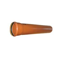 Kloakrør*PVC kloakrør 110 mm x 500 mm rød