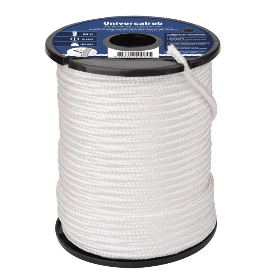 Reb & Snor*Reb universal Ø8 mm x 50 meter hvid