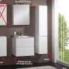 Milobad Spejle|Badeværelsesmøbler*Reno spejlskab 80 cm