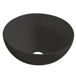 Håndvaske*Rund porcelænsvask fritstående/topmonteret Ø40 cm Sort